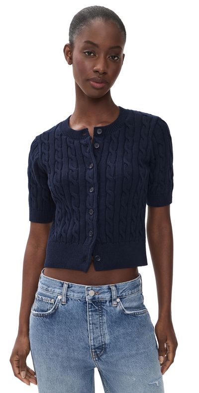 Favorite Daughter Favorite Daughter The Cafe Cable Cardigan Navy