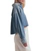 Favorite Daughter Favorite Daughter The Crop Ex Boyfriend Cotton Denim Shirt - 3