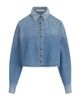 Favorite Daughter Favorite Daughter The Crop Ex Boyfriend Cotton Denim Shirt - 4
