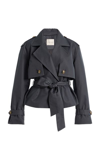 Favorite Daughter Favorite Daughter The Cropped Charles CottonBlend Trench Coat