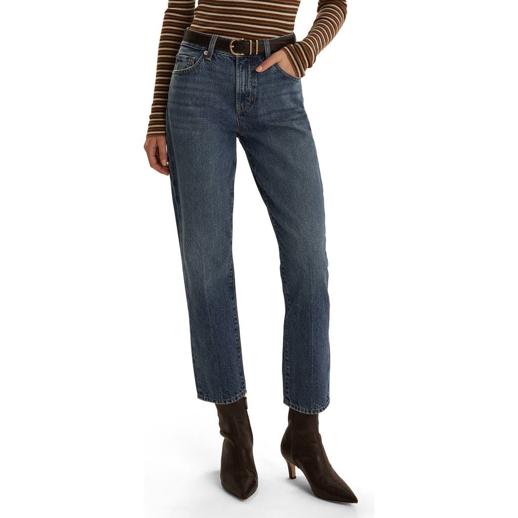 Favorite Daughter Favorite Daughter The Dot High Waist Ankle Straight Leg Jeans