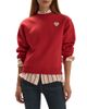 Favorite Daughter Favorite Daughter The Embroidered Heart Sweatshirt - 1