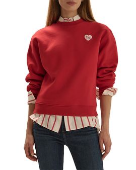 Favorite Daughter Favorite Daughter The Embroidered Heart Sweatshirt