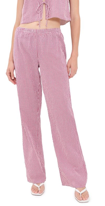 Favorite Daughter Favorite Daughter The Everything Pants Raspberry/White
