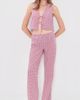 Favorite Daughter Favorite Daughter The Everything Pants Raspberry/White - 5