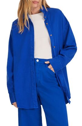 Favorite Daughter Favorite Daughter The Ex-Boyfriend Cotton Blend Button-Up Shirt