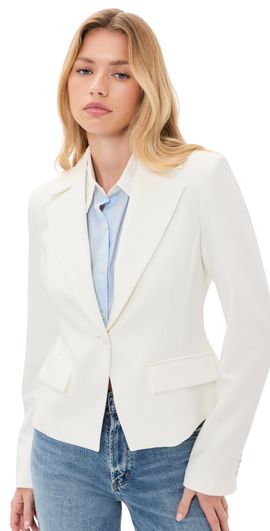 Favorite Daughter Favorite Daughter The Favorite Cropped Blazer Pearl