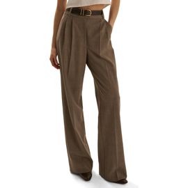 Favorite Daughter Favorite Daughter The Favorite Plaid High Waist Wide Leg Pants