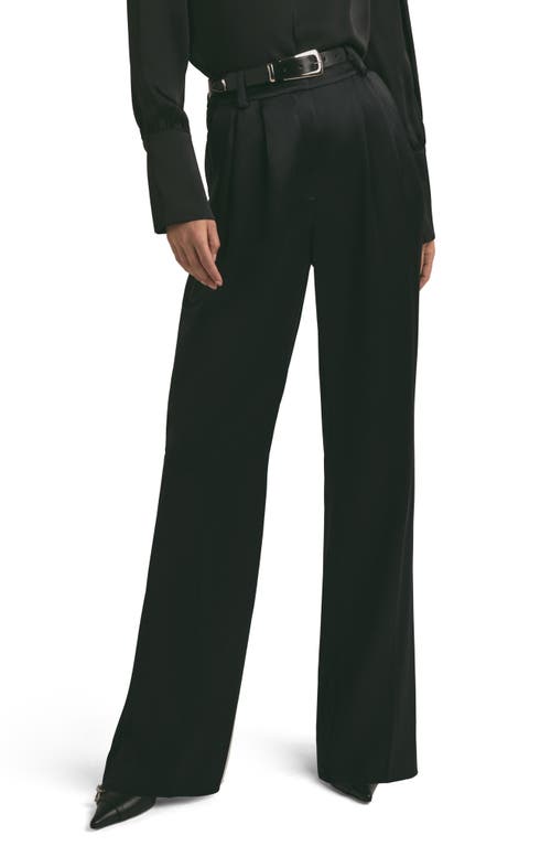 Favorite Daughter Favorite Daughter The Favorite Pleated Satin Wide Leg Pants