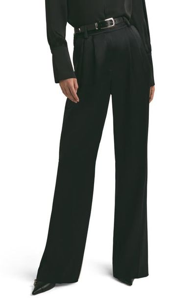 Favorite Daughter Favorite Daughter The Favorite Pleated Satin Wide Leg Pants