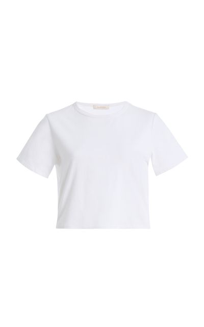 Favorite Daughter Favorite Daughter The Laura Cropped CottonBlend Top