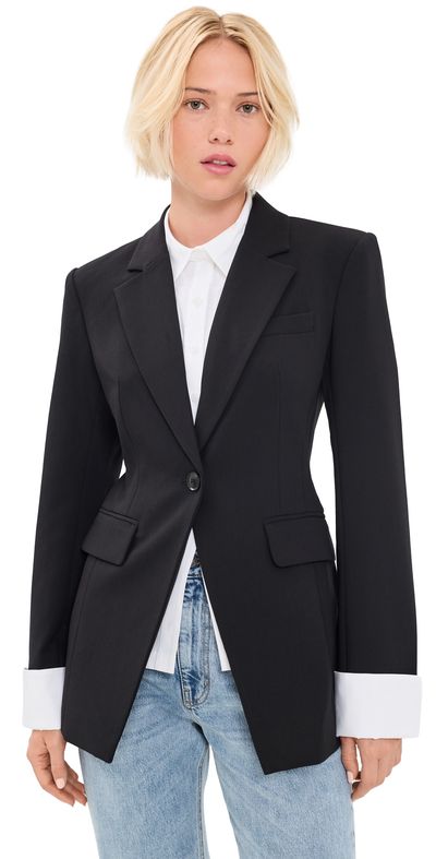 Favorite Daughter Favorite Daughter The Madison Avenue Blazer Black/ White