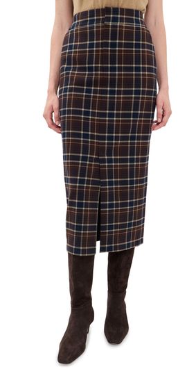 Favorite Daughter Favorite Daughter The Meyer Skirt Toffee Plaid