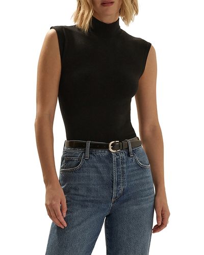 Favorite Daughter Favorite Daughter The Mock Neck Sleeveless Sweater