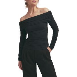 Favorite Daughter Favorite Daughter The Night Out Ruched Off the Shoulder Top