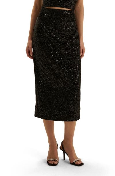 Favorite Daughter Favorite Daughter The Out of Your League Sequined Midi Skirt