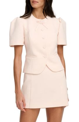 Favorite Daughter Favorite Daughter The Pardon Bow Detail Short Sleeve Jacket