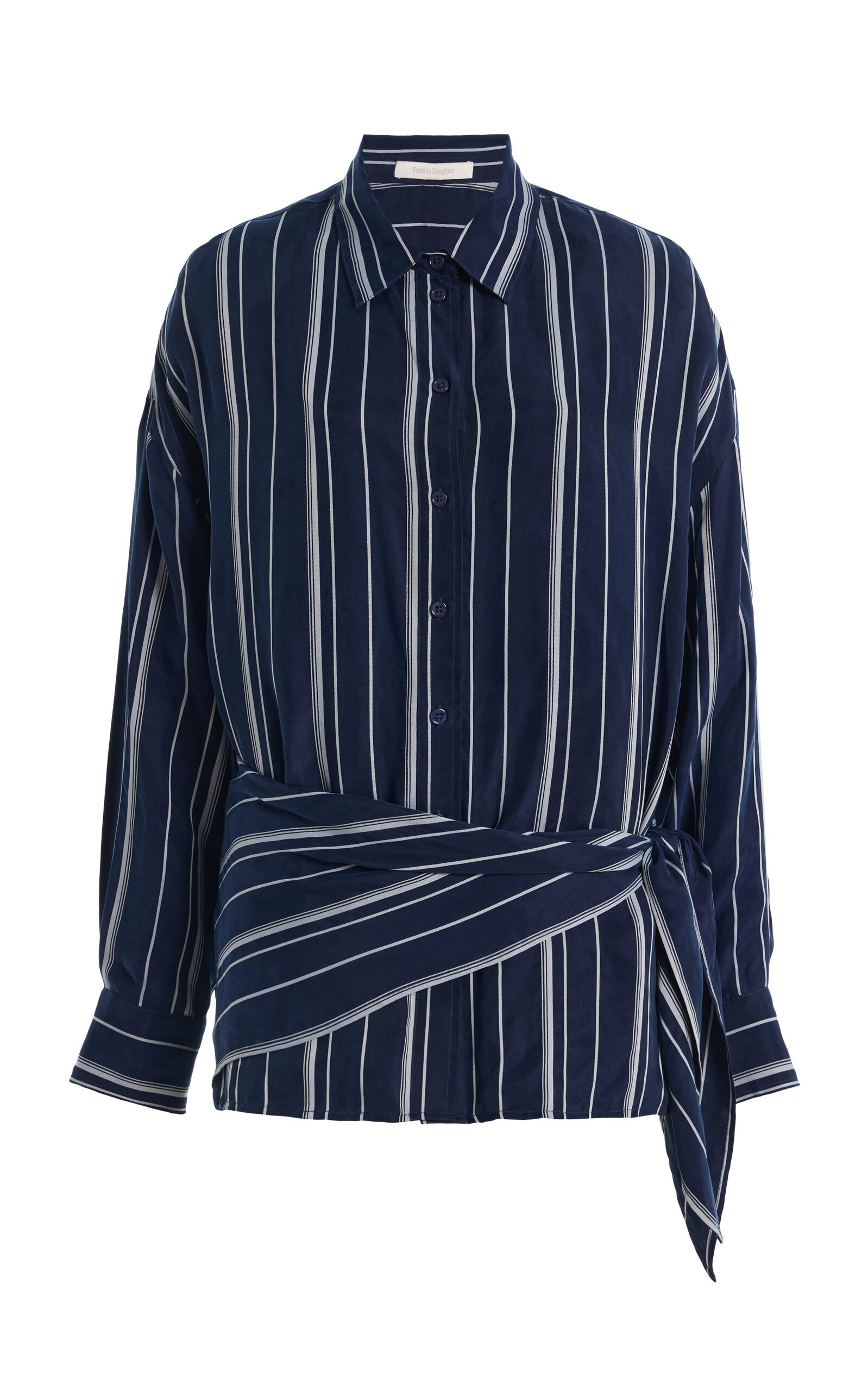 Favorite Daughter Favorite Daughter The Positano Striped Crepe Shirt