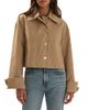 Favorite Daughter Favorite Daughter The Rue Cotton Blend Cropped Trench Coat - 1