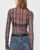Favorite Daughter Favorite Daughter The Sheer Fantasy Top Toffee Plaid - 3