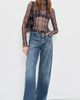 Favorite Daughter Favorite Daughter The Sheer Fantasy Top Toffee Plaid - 5