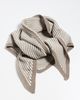 Favorite Daughter Favorite Daughter The Stripe Knitted Triangle Scarf soft taupe stripe One - 4