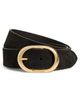 Favorite Daughter Favorite Daughter The Suede Jean Belt Black/Antique Brass - 1