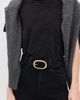 Favorite Daughter Favorite Daughter The Suede Jean Belt Black/Antique Brass - 3