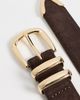Favorite Daughter Favorite Daughter The Suede Jordan Belt Chocolate/Polished Gold - 5