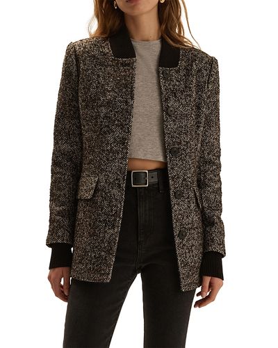 Favorite Daughter Favorite Daughter The Varsity Ribbed Trim Blazer