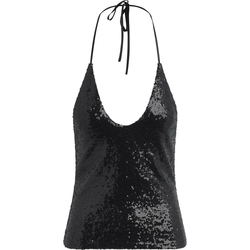Favorite Daughter Favorite Daughter The Worth It Sequin Halter Top