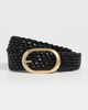 Favorite Daughter Favorite Daughter The Woven Jean Belt Black/Antique Brass - 2