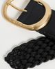 Favorite Daughter Favorite Daughter The Woven Jean Belt Black/Antique Brass - 5