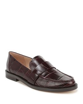 Favorite Daughter Favorite Daughter Women's Lola Croc Embossed Leather Loafers