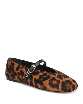 Favorite Daughter Favorite Daughter Women's Margot Too Calf Hair Mary Jane Flats
