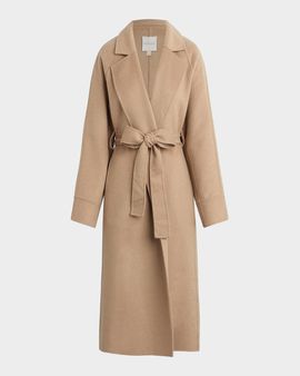 Favorite Daughter Paola Wool-Blend Self-Belt Coat