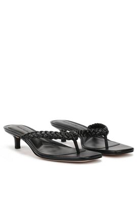 Favorite Daughter Sutton Braided Flip-Flop Kitten Heel Sandals