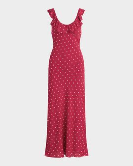 Favorite Daughter The Blossom Sleeveless Polka-Dot Dress