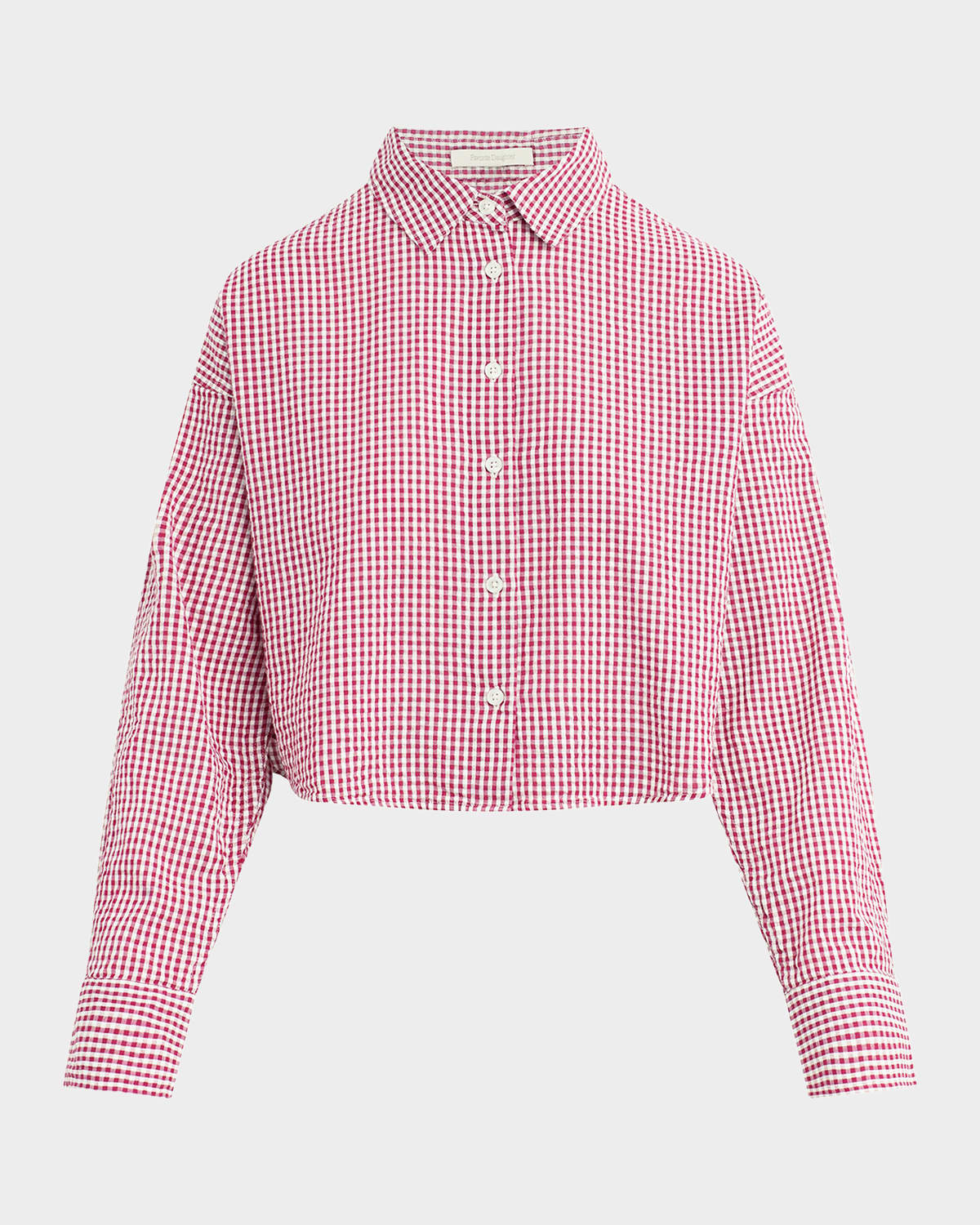 Favorite Daughter The Crop Ex-Boyfriend Gingham Shirt