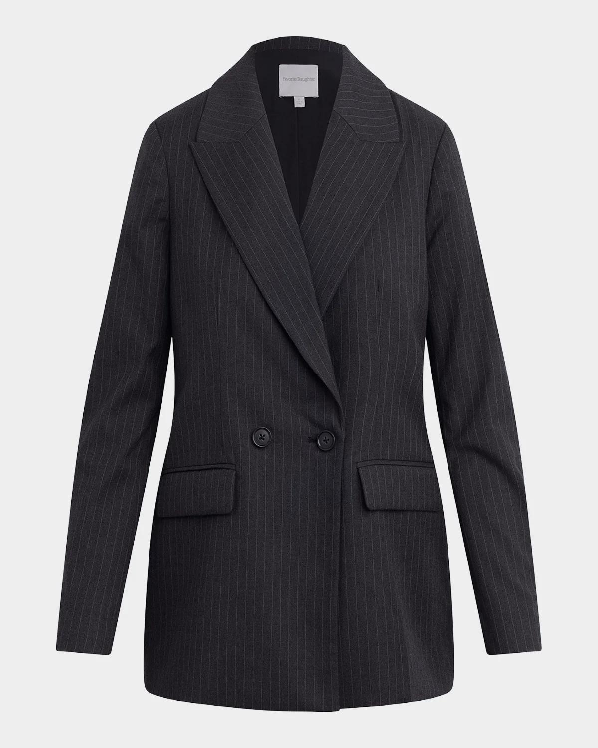 Favorite Daughter The Suits You Pinstripe Blazer