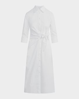 Favorite Daughter The Well Mannered Stretch Cotton Midi Dress