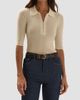 Favorite Daughter Women's Downtown Rib-Knit Wool Polo Shirt - 4