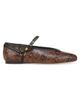 Favorite Daughter Women's Max Snake-Embossed Leather Mary Jane Ballet Flats - 1