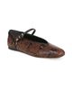 Favorite Daughter Women's Max Snake-Embossed Leather Mary Jane Ballet Flats - 2