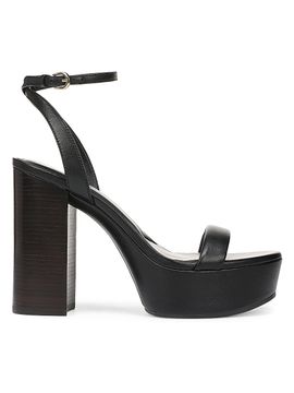 Favorite Daughter Women's Ruby 100MM Leather Platform Sandals