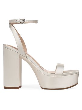 Favorite Daughter Women's Ruby 100MM Satin Platform Sandals