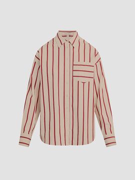 Favorite Daughter Women's The Beau Striped Cotton Shirt