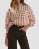 Favorite Daughter Women's The Beau Striped Cotton Shirt - 4