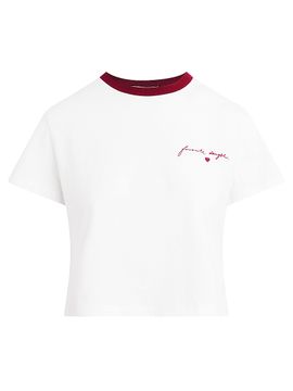 Favorite Daughter Women's The Cropped Signature Logo T-Shirt