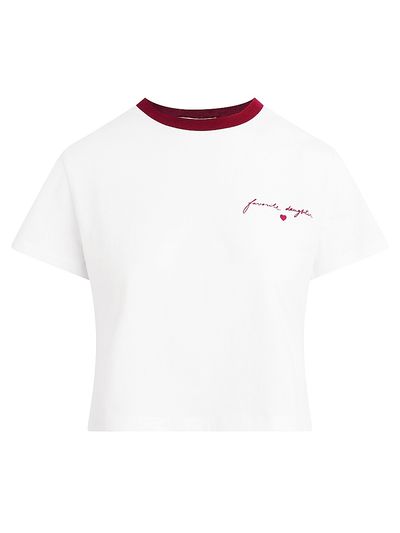Favorite Daughter Women's The Cropped Signature Logo T-Shirt